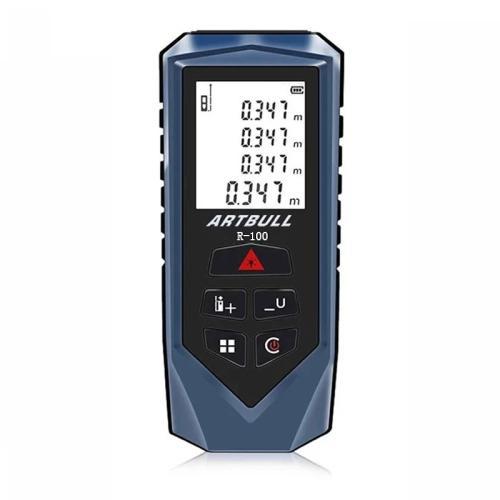 ARTBULL Misuratore di distanza laser a infrarossi portatile Righello elettronico, 100m ARTBULL Misuratore di distanza laser a infrarossi portatile Righello elettronico, 100m